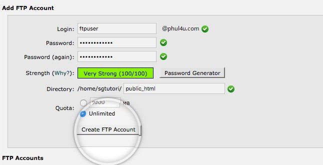How Transfer website backup with FTP